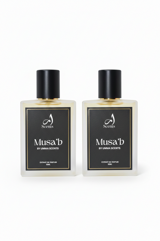 Musa'b by Umma Scents – Pack of 2 (Unisex) | Flat 35% OFF – Limited Time Offer